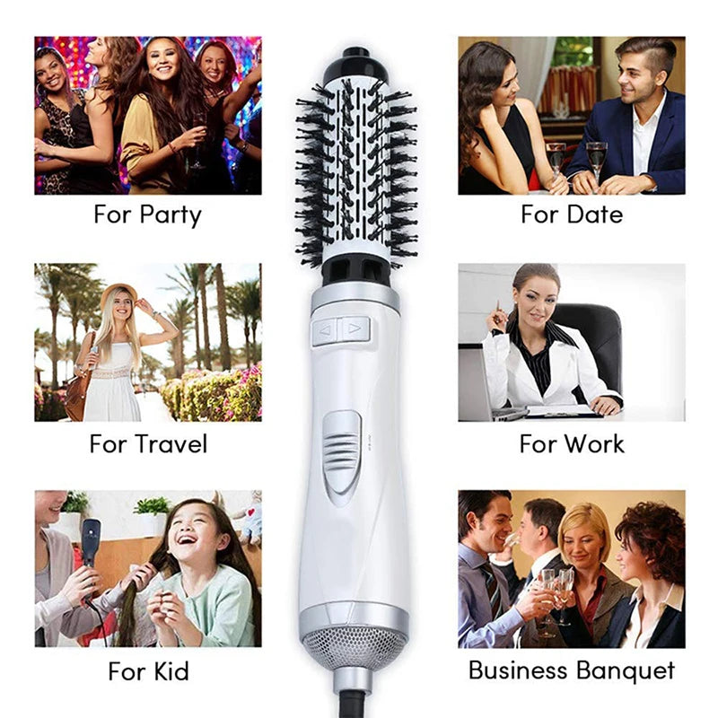 Hot Selling Automatic Rotating Hot Air Brush 2-In-1 Hair Salon Comb Straight Hair Brush And Portable Home Hot Air Comb