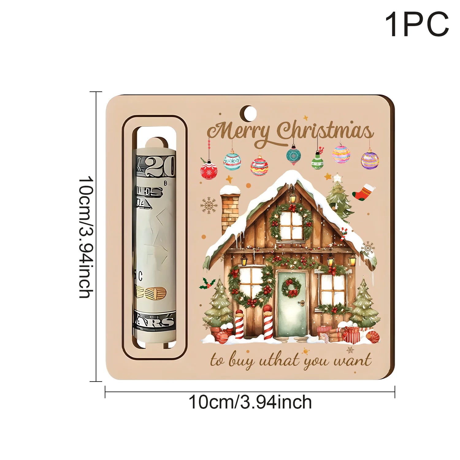 Christmas Cute Money Holder Christmas Ornament Decoration Santa Claus Snowman Christmas tree decorations