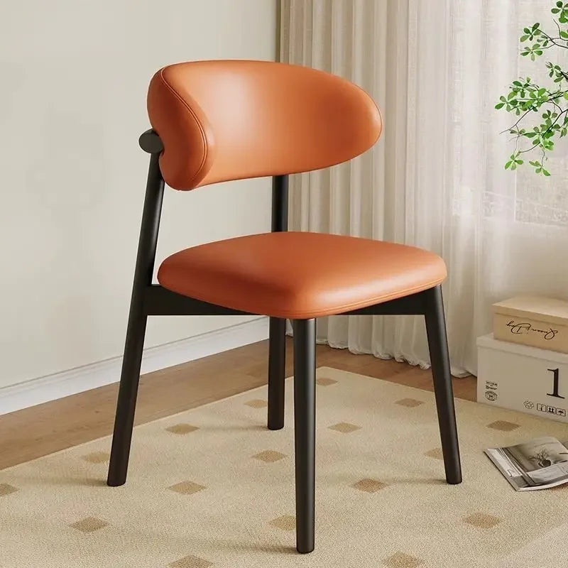 Lounge Vanity Dining Room Chairs Office Single Gamer Home Kitchen Chair Wooden Design Chaises Salle Manger Furniture XR50CY