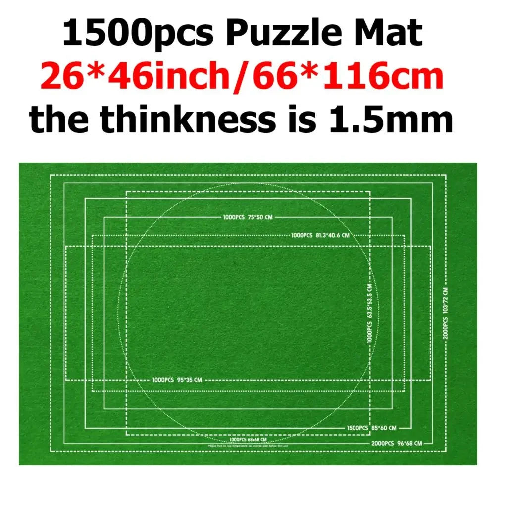 Puzzle Storage Blanket Children Puzzle Toys Multiple Specifications with Bag Portable Parent-child Early Education Gifts TMZ