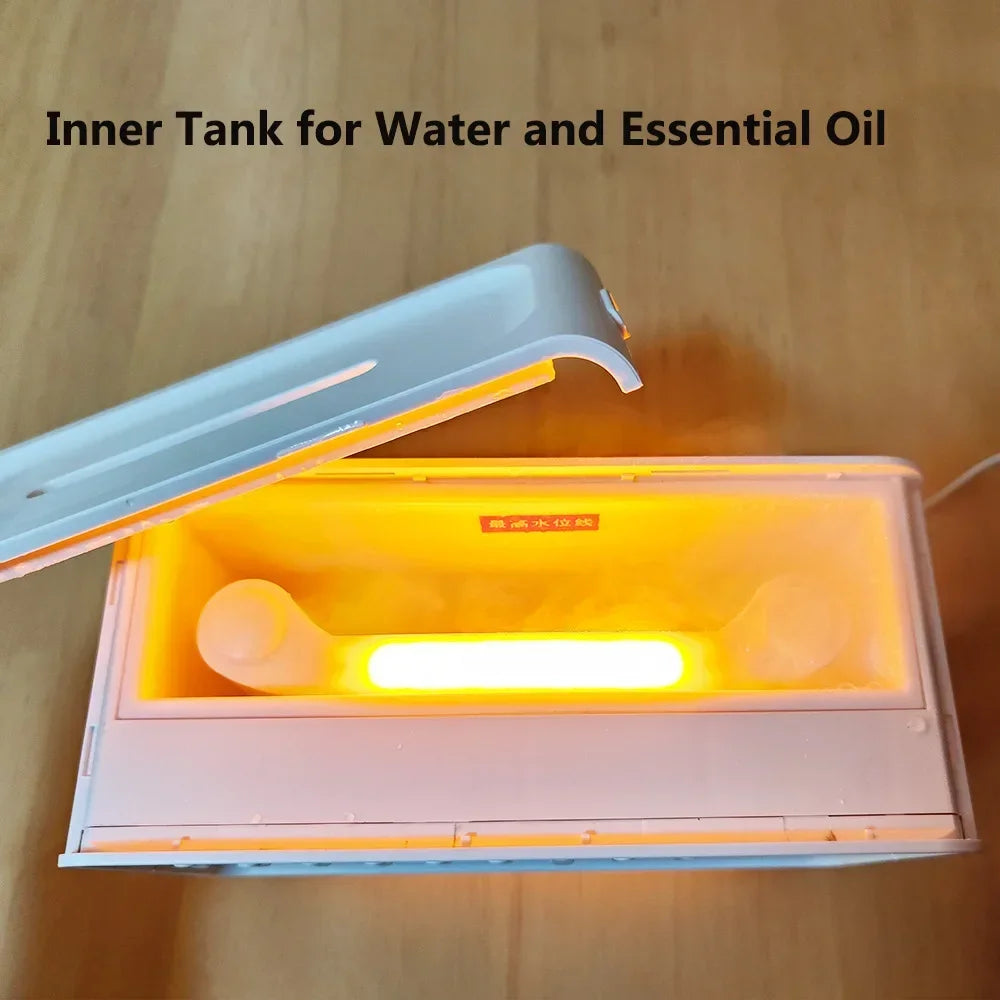 4 in 1 HIFI Bluetooth Speaker LED White Noise Speaker White Noise Sleep Aid Night Light Humidifier Machine with 8 Nature Sounds