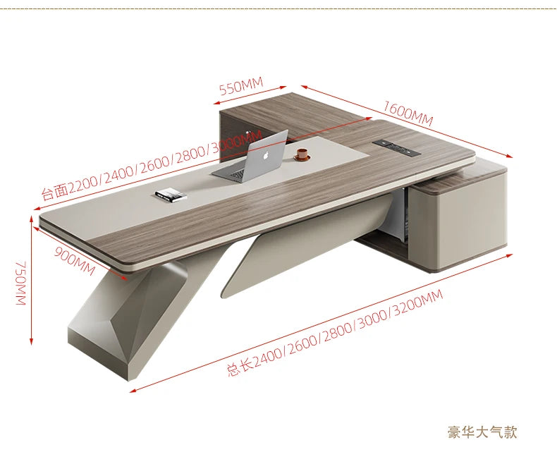 Organizer Designer Office Tablet Asthetic Monitor Executive Office Desk Study Gaming Escritorios De Computadora Furniture