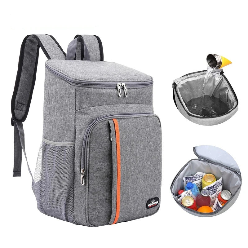 18L Portable Thermal Lunch Bag Food Box Durable Waterproof Cooler Ice Insulated Case BBQ Camping Oxford Dinner Backpacks Icebox