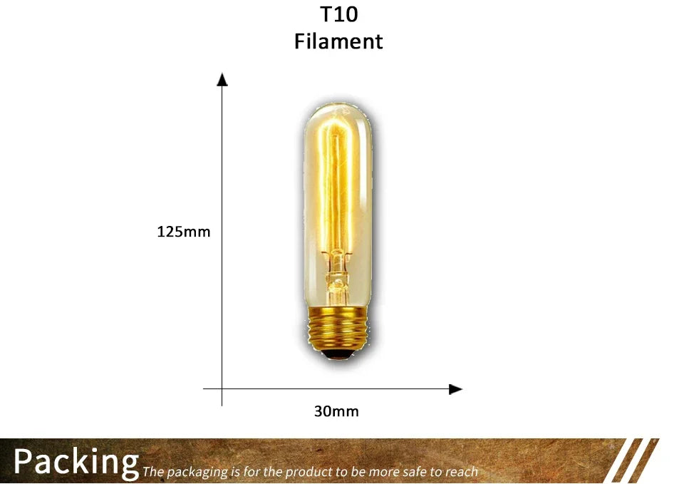 Dimmable Edison Light Bulb E27 40W 220V Retro Vintage Edison Bulb Incandescent Ampoule Bulbs Vintage Edison Lamp Retro Light
