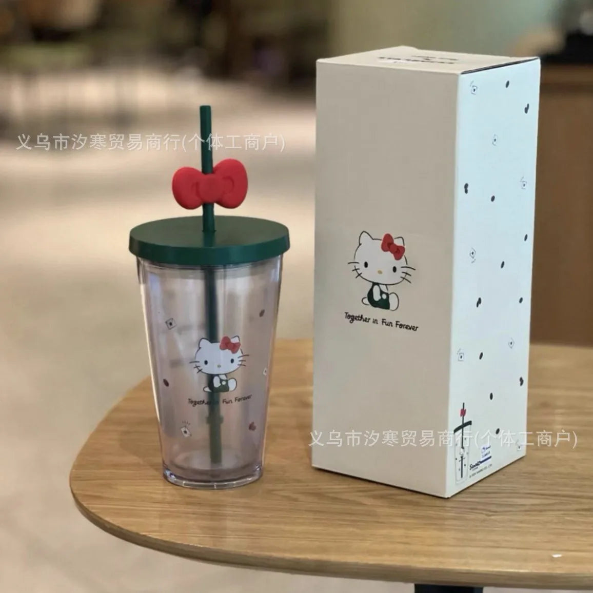 Hello Kitty Stainless Steel Mug Cute Portable Student Min Sports Cup for Outdoor Gift Replica Kitchen Dining Bar Drinkware