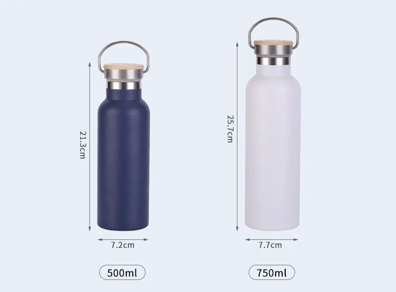Custom Matte Stainless Steel Insulated Bottle Personalized Double-Wall Vacuum Flask  Keep Hot Cold Water Bottle Office Drinkware