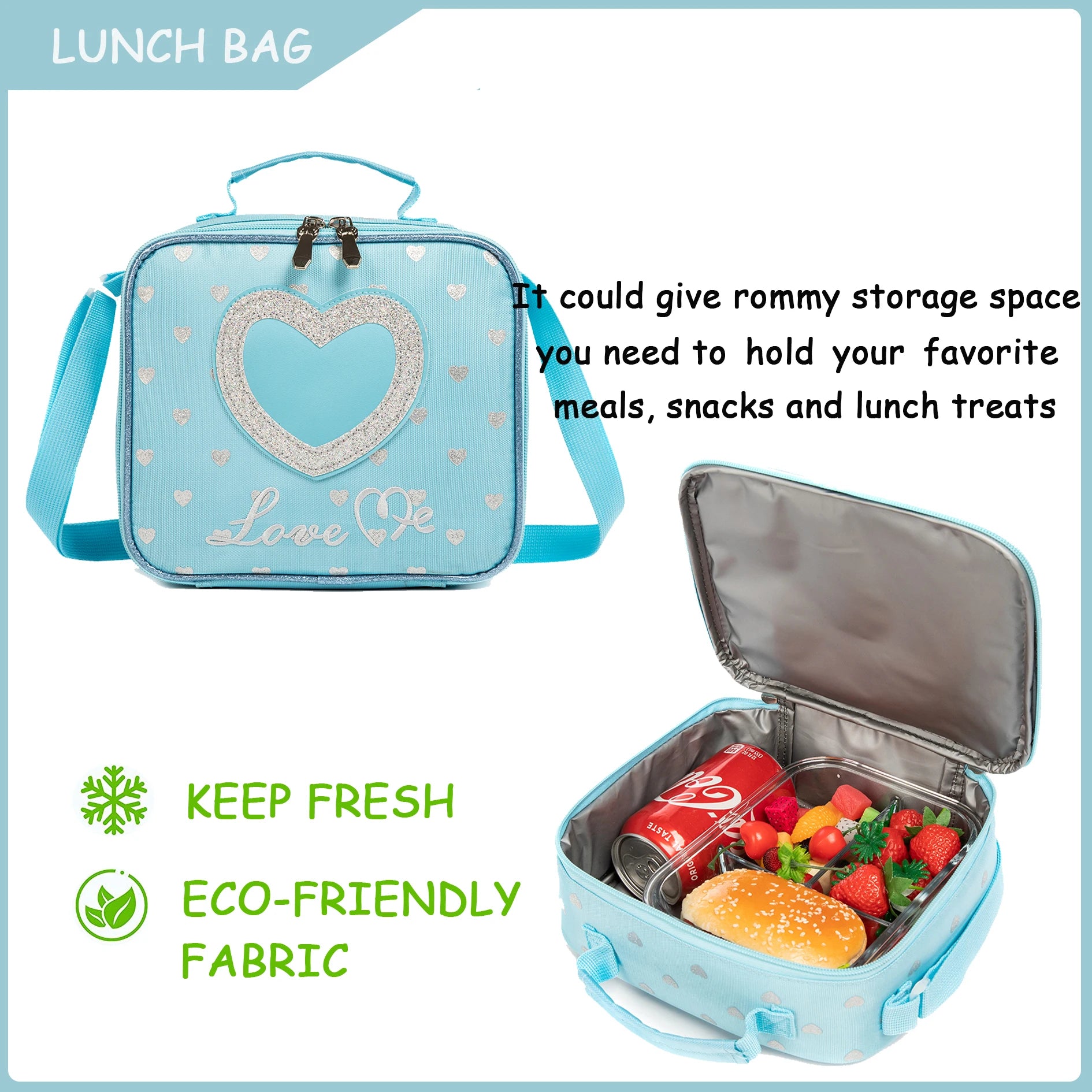 School Backpacks for Girls Backpack with Lunch Bag Pencil Case Elementary Primary Backpack for Teen Girls