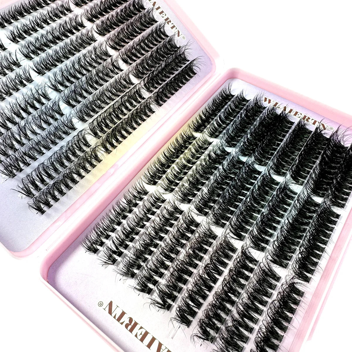 Faux Mink Eyelashes 540Cluster C Curled 9-16mm Mixed Natural Eyelash Extension 3D Russian Strip Personal Eyelash Makeup Tool