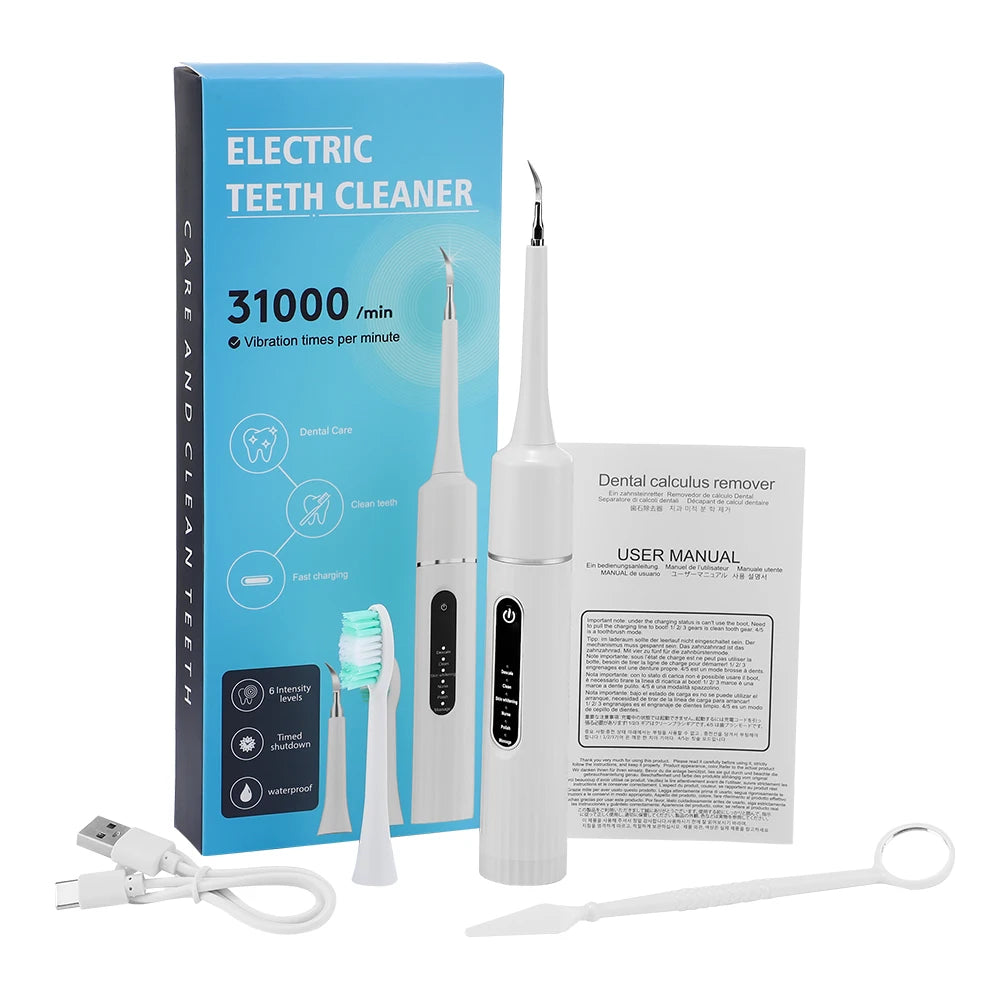 Electric Toothbrush 6 Brush Heads Sonic Electric Toothbrush with 31000VPM Deep Clean 6 Modes Waterproof Rechargeable for Adults