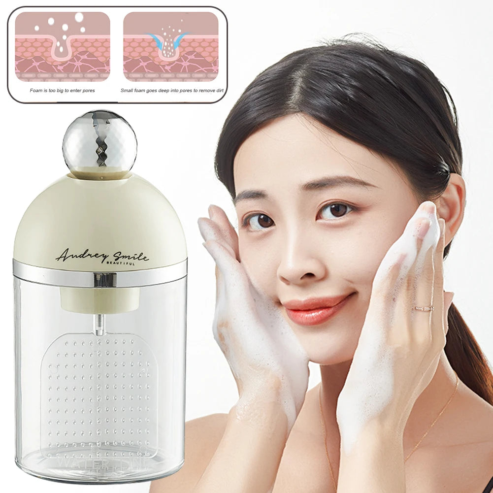 Portable Washable Fully Electric Facial Cleanser And Shower Gel Quick Foaming Cleaning Tool Suitable For Suitable For Daily Life