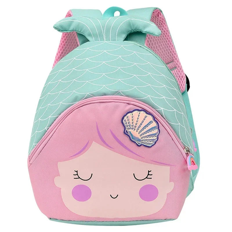Kindergarten Sequin Princess Toddler Backpack Cartoon Fishtail Backpacks for Kids Cute Mermaid Children'S School Bag Purse Girls