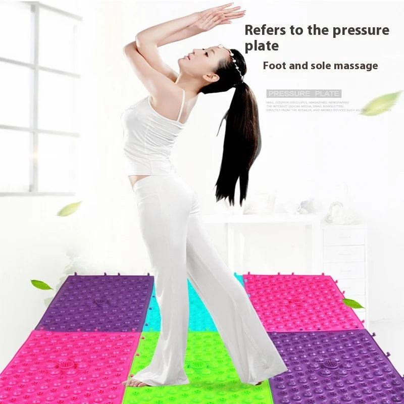 Reflexology Foot Massage Pad Cushion Pillow Yoga Spike Mat Anti-stress Blood Circulation Plate Mat Massager Toe Pressure Plate