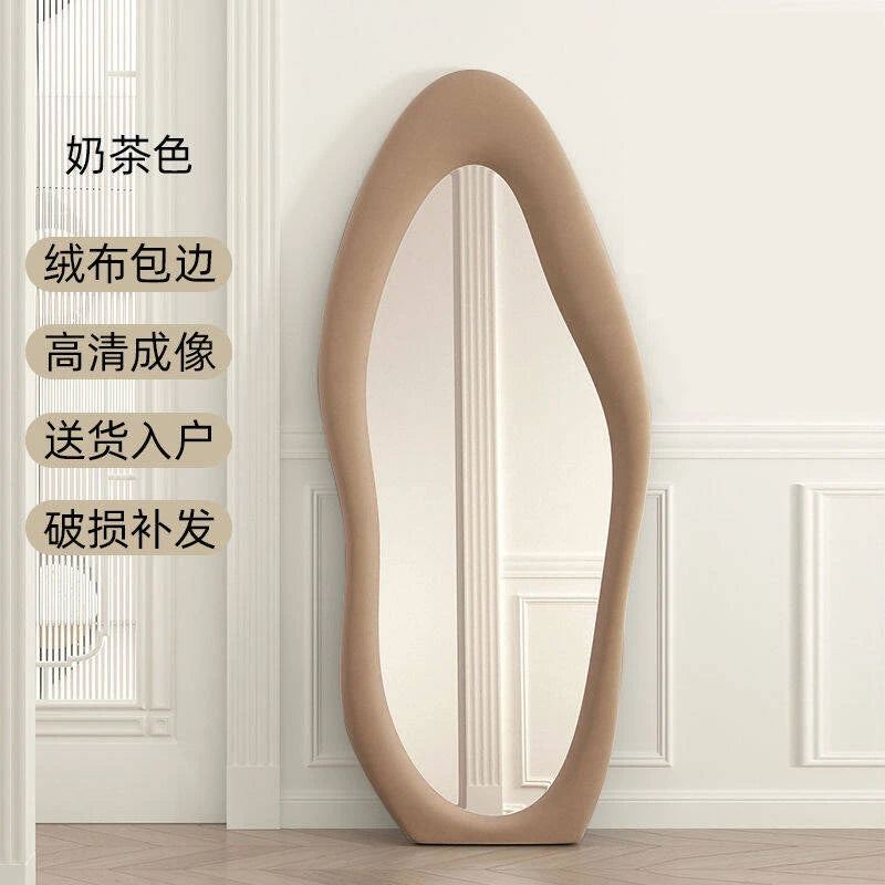 Oval Bed Room Mirrors Full Body Standing Nordic Design Luxury Mirrors Full Body Living Room Espejos Decorativos Room Decoration