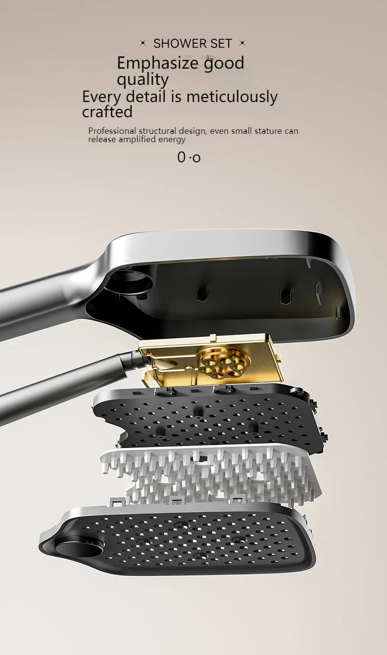 Smart Digital Display Bathroom Shower Set Piano Key Rainlfall Bath Showers System Set Apartment Bathtub Shower Faucet Full Set