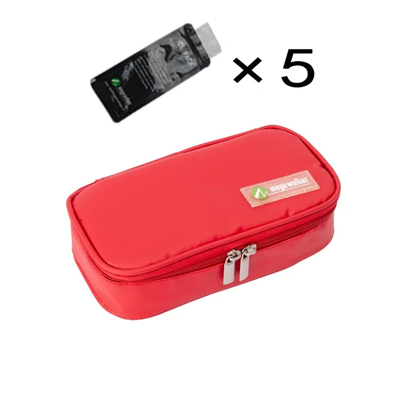MegaWalke Insulin Cooler Bag Portable Insulated Diabetic Insulin Travel Case Cooler Box Bolsa Termica  Aluminum Foil ice bag