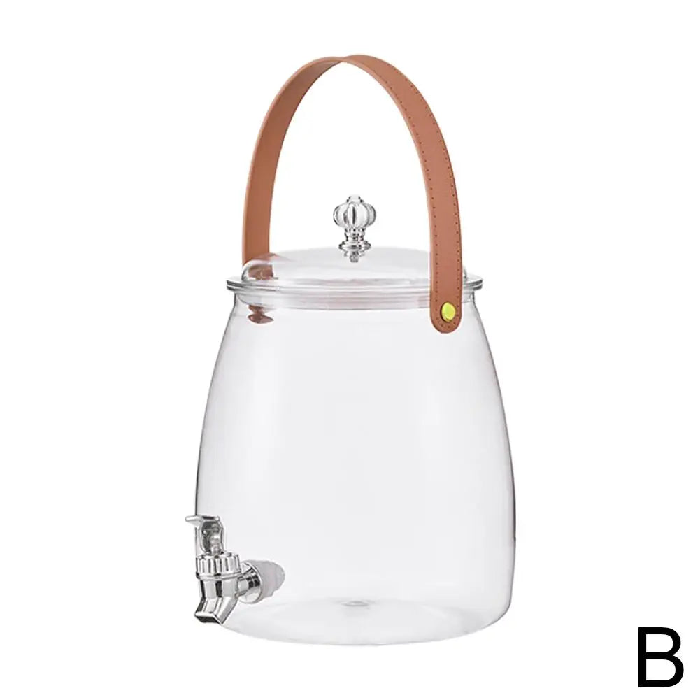 3L/5L PET Cold Water Kettle With Tap Tea Pots Dispenser Jug Juice Pitcher Pot For Refrigerator Drink Drinkware Cold Water Bucket