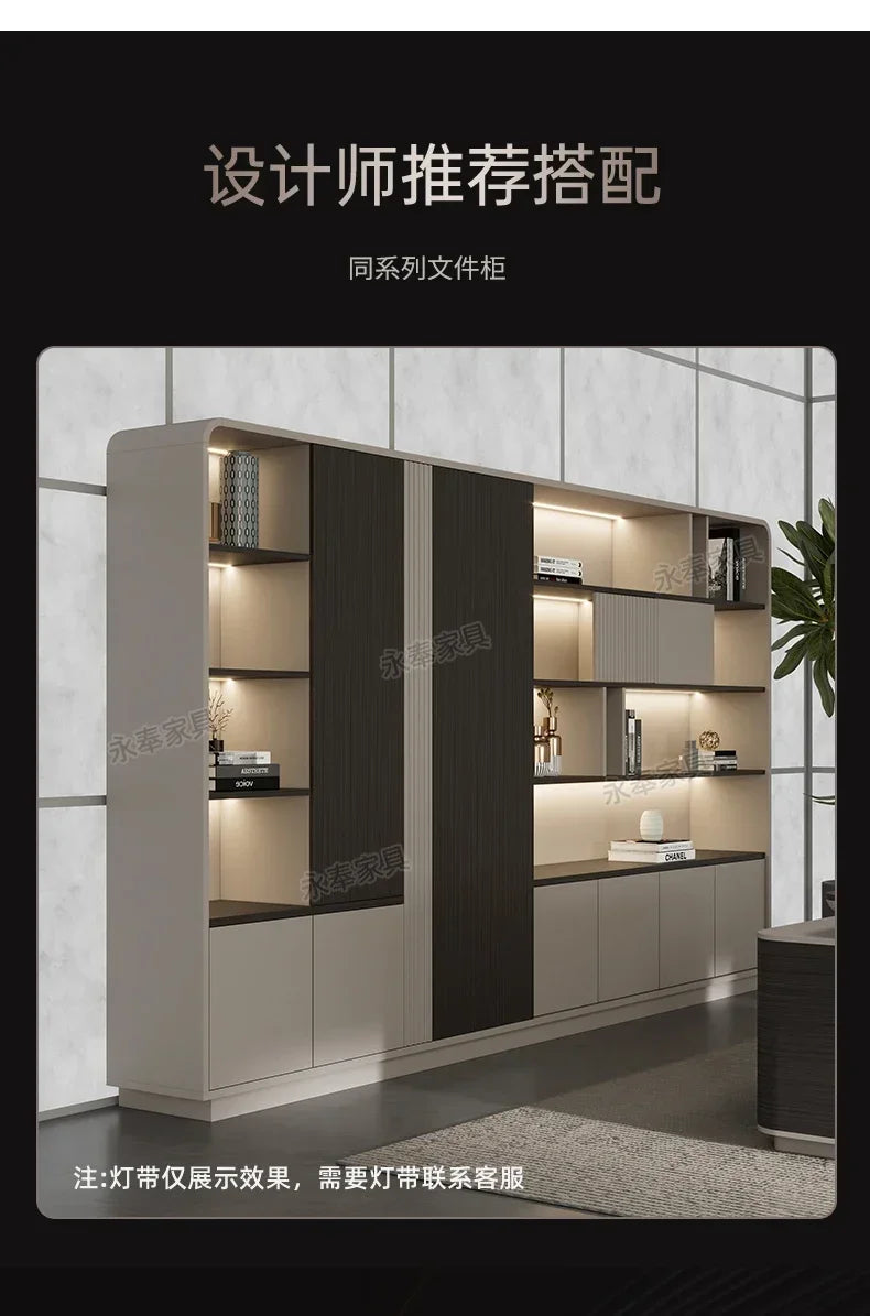 Organizer Luxury L Shape Computer gamer table cabinets executive Work office desk Multifunctional cable box Work Desk Table home