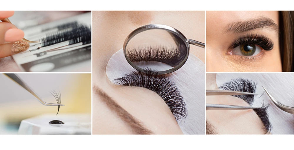 DIYDAY 16Rows Mink Lashes Individual Natural False Eyelashes B C CC D DD Curl Eyelash Extension Supplies for Makeup