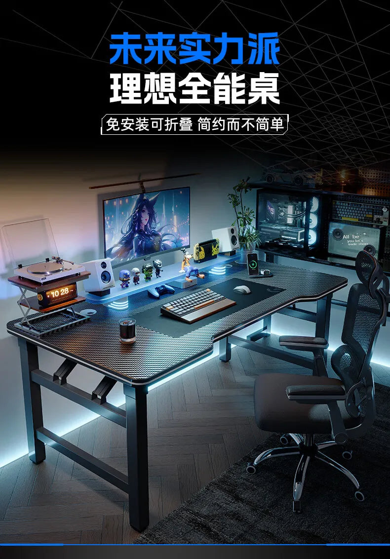 Modern Folding Computer Desk Light Designer Standing Gaming Office Desk Height Adjustment Bureaux De Chambre Furnitures
