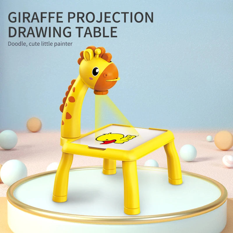 Children's Projection Drawing Board Multi-functional Drawing Table Projector Graffiti Puzzle Toy