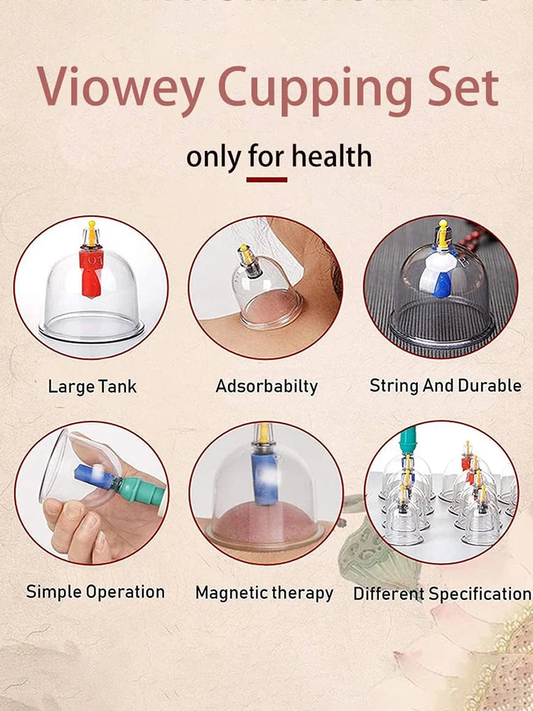 32 Can Household Thickened Vacuum Cupping Machine Non Glass Cupping Machine Health Cupping Machine Massage Tool