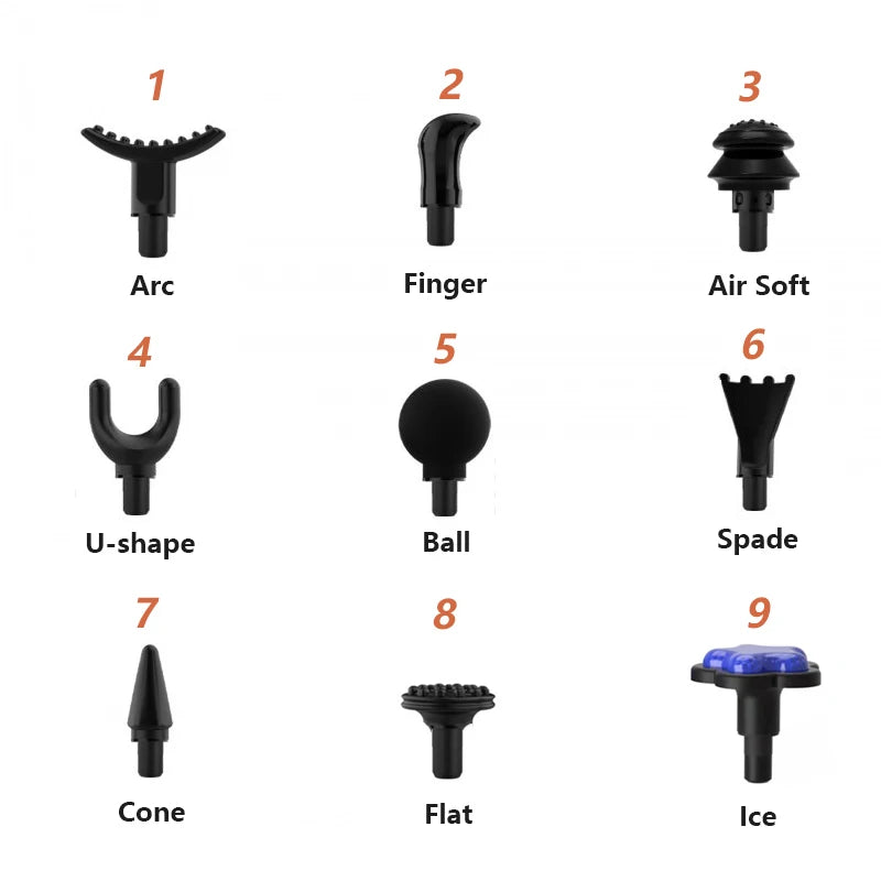 12MM  Mini Fascia Gun Massage Head  Universal Type