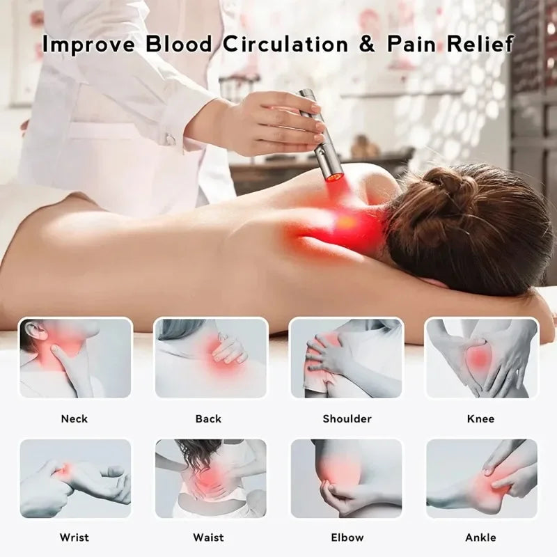 Red Light Therapy Device Cold Laser Physical Treatment 5 Wavelengths Near Infrared 940nm Light Therapy Skin Health Body Pain