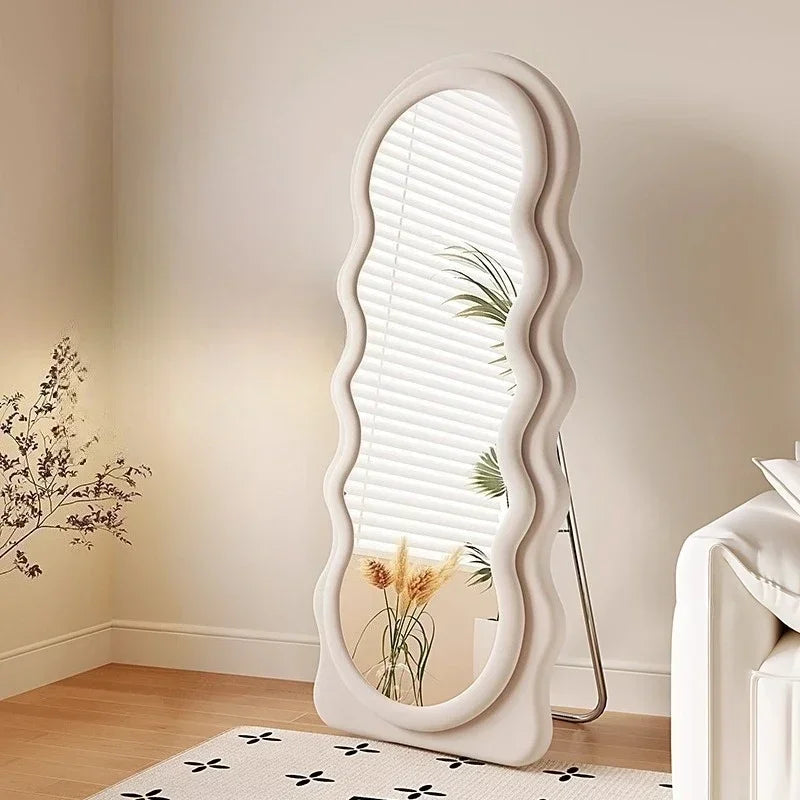 Light Luxury Floor Full Body Mirror Wall Mirrors Room Decoration Makeup Mirrors Full Body Wall Art Miroir Home Bedroom Mirror
