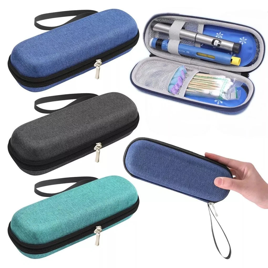 Portable Insulin Cooling Bag Waterproof Diabetic Pocket Pill Protector Carry-on Protector Pill Refrigerated Ice Pack Drug Freeze