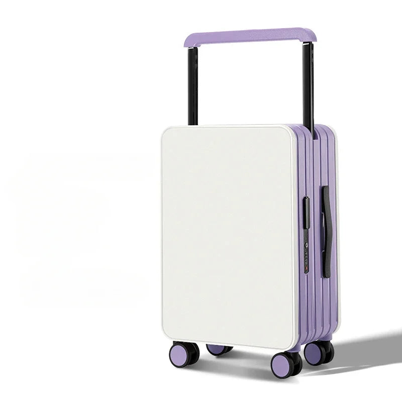 New Mid-Width Draw-Bar Luggage Large Capacity Travel Password Suitcase ABS+PC Fashion Travel Suitcase on Wheels