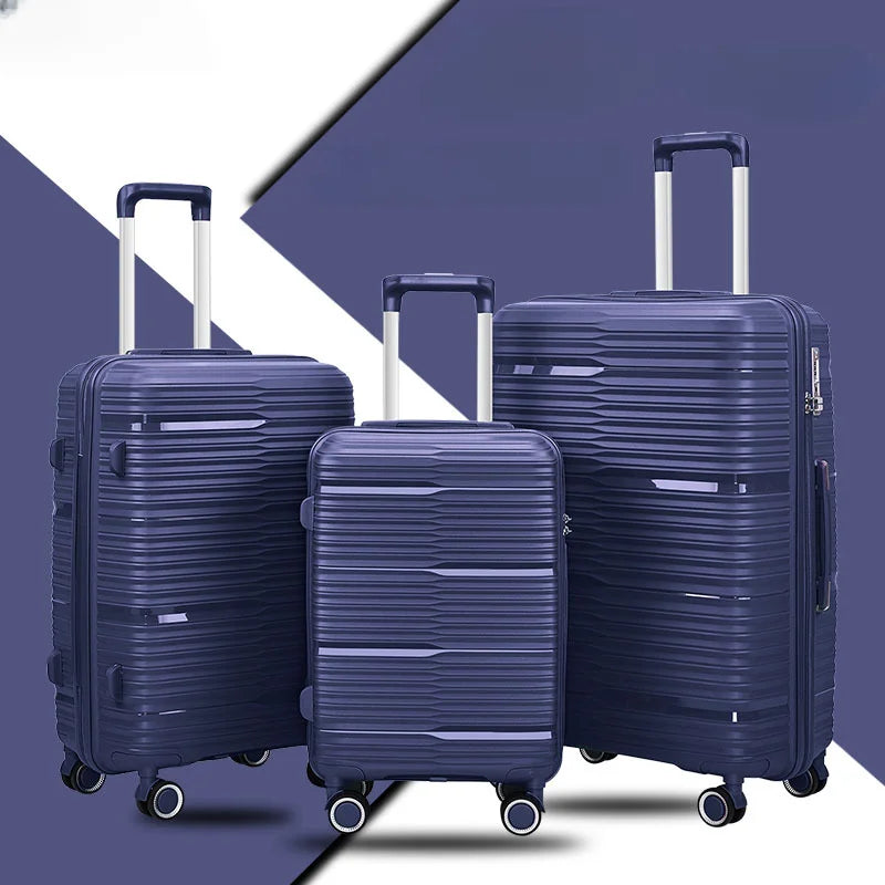 20/24/28 inch zipper trolley luggage bag travel suitcases with Universal wheels combination lock travel bags lightweight luggage