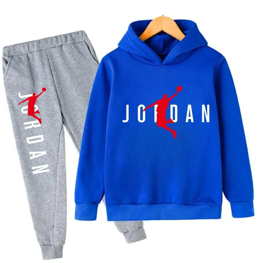 Autumn Warm Slam Dunk Master Pattern Printed Children Set Hoodie+Pant Suit 2pcs Set Kids Boy Girl Fashion Clothing Tracksuits