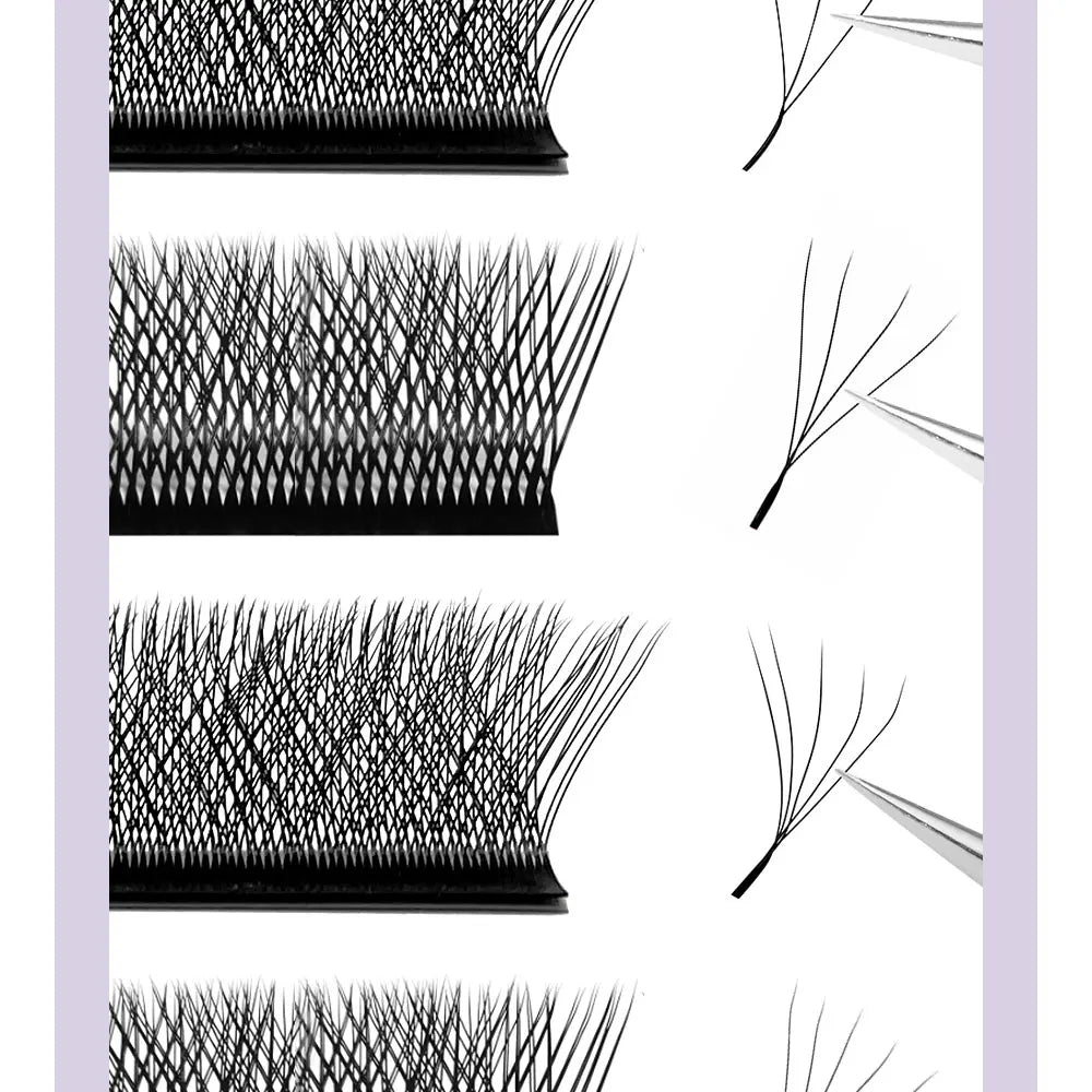 DIYDAY W Shaped Eyelash Extension Premade 3d 4d 5d 6d 7d 8d Mink Faux Lashes BASF PBT Natural Look False Eyelashes