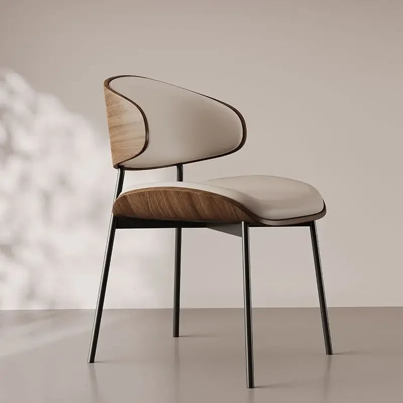 Living Room Dining Chairs Leather Chair Soft Modern Cafe Home Nordic Chaises salle manger luxury Minimalist Home Furniture