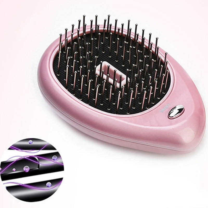 Bestselling Electric Negative Ion Massage Comb Portable Battery Style Hair Comb For Massaging Scalps And Clearing Acupoints