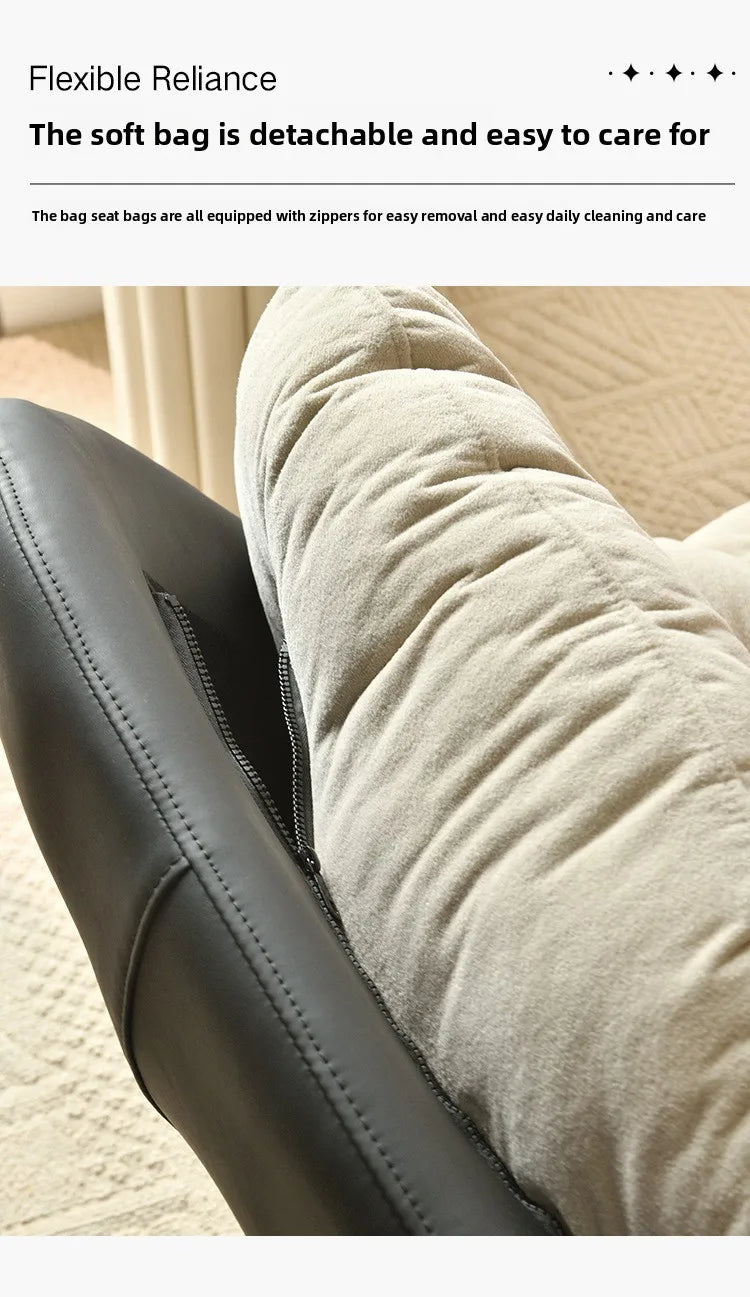 Minimalist Luxury Sofa Lounge Chair Italian Living Room Balcony Single Seat Leisure Study Reading Chair Swivel Chair Lazy Sofa