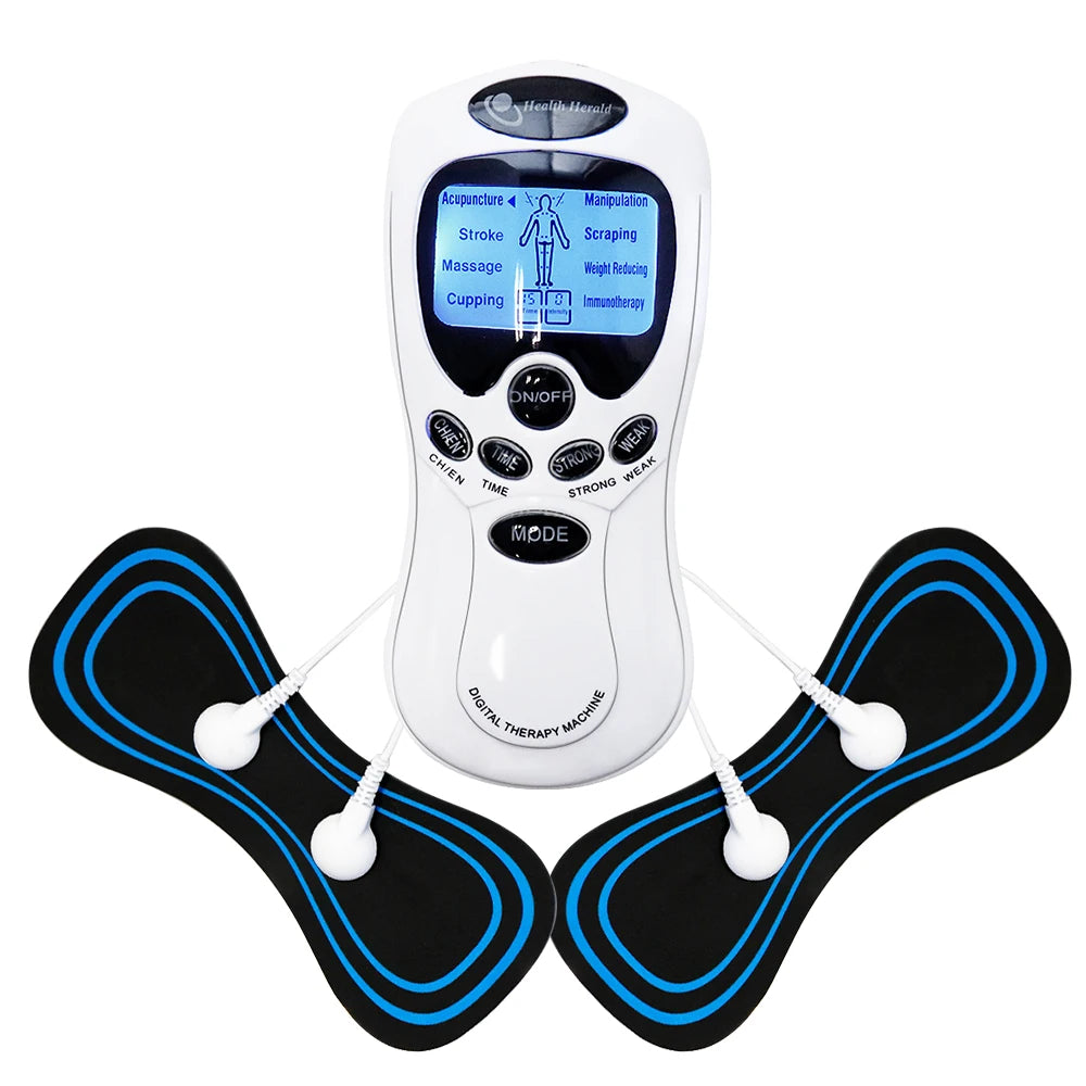 Tens Machine Physiotherapy Electronic Pulse Muscle Stimulator Relax Neck Back Shoulder Hand Pain Relief Electrotherapy