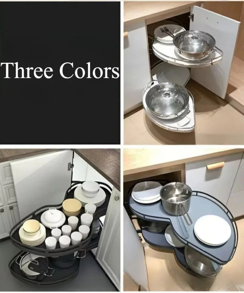 Steel Kitchen Cabinet Storage Home Spices Organizer Stackable Closet Drawer Furniture Household Hanging Cabinet Accessories