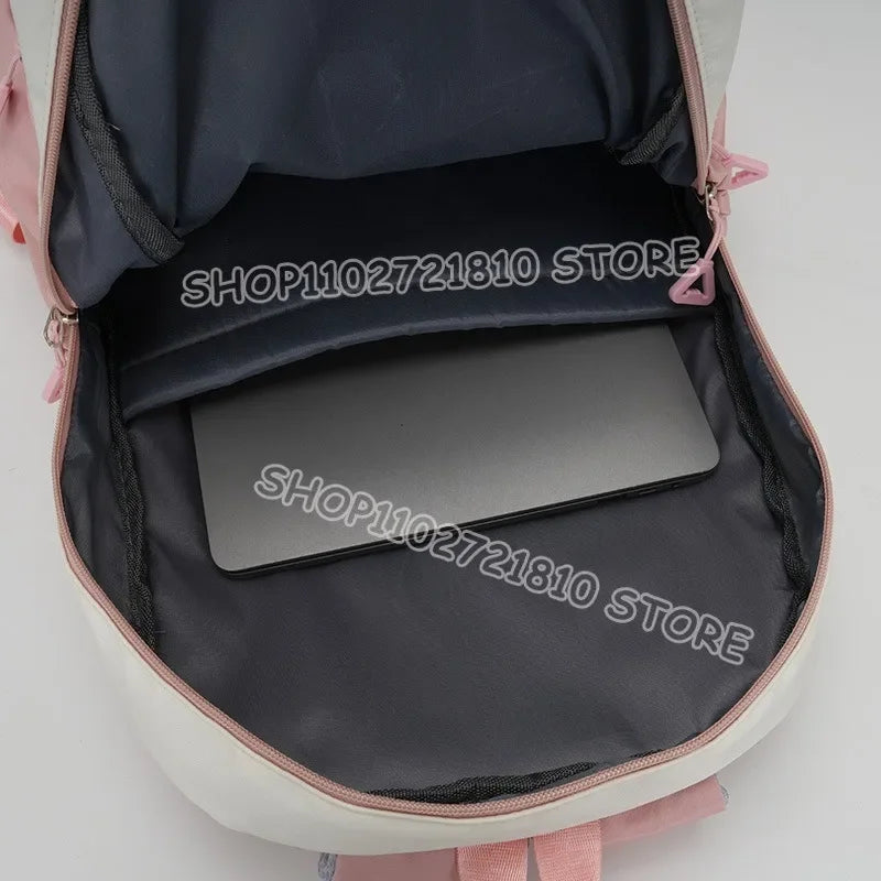 2pcs Snoopy School Bag Boys Girls Large Capacity Water-repellent Student Backpacks High Value Cute Cartoon Print Bookpack Gift