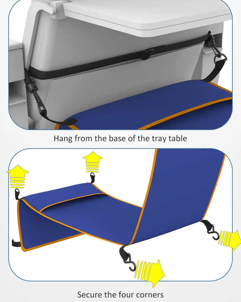 Portable Airplane Foot Rest Hammock in Plane High Speed Train Bus Car Adjustable Footrest Hanger Travel Children Sleep Hammocks