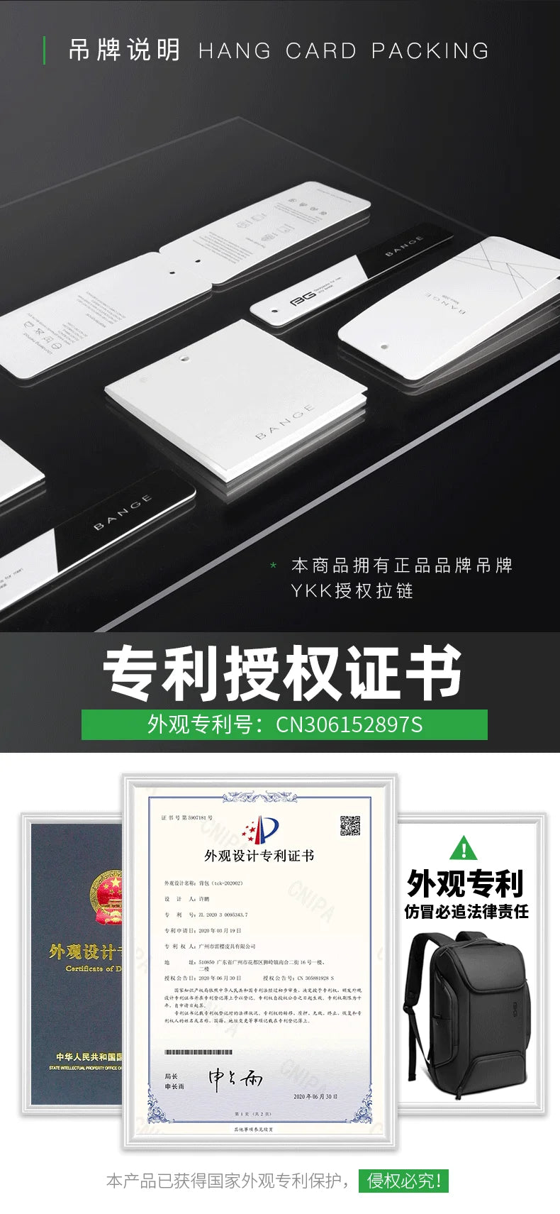 BANGE Business USB Charging Smart Backpacks Fits 15.6 Inch Laptop Commute Backpack WaterProof Carry On Bag for Men Travel Bags