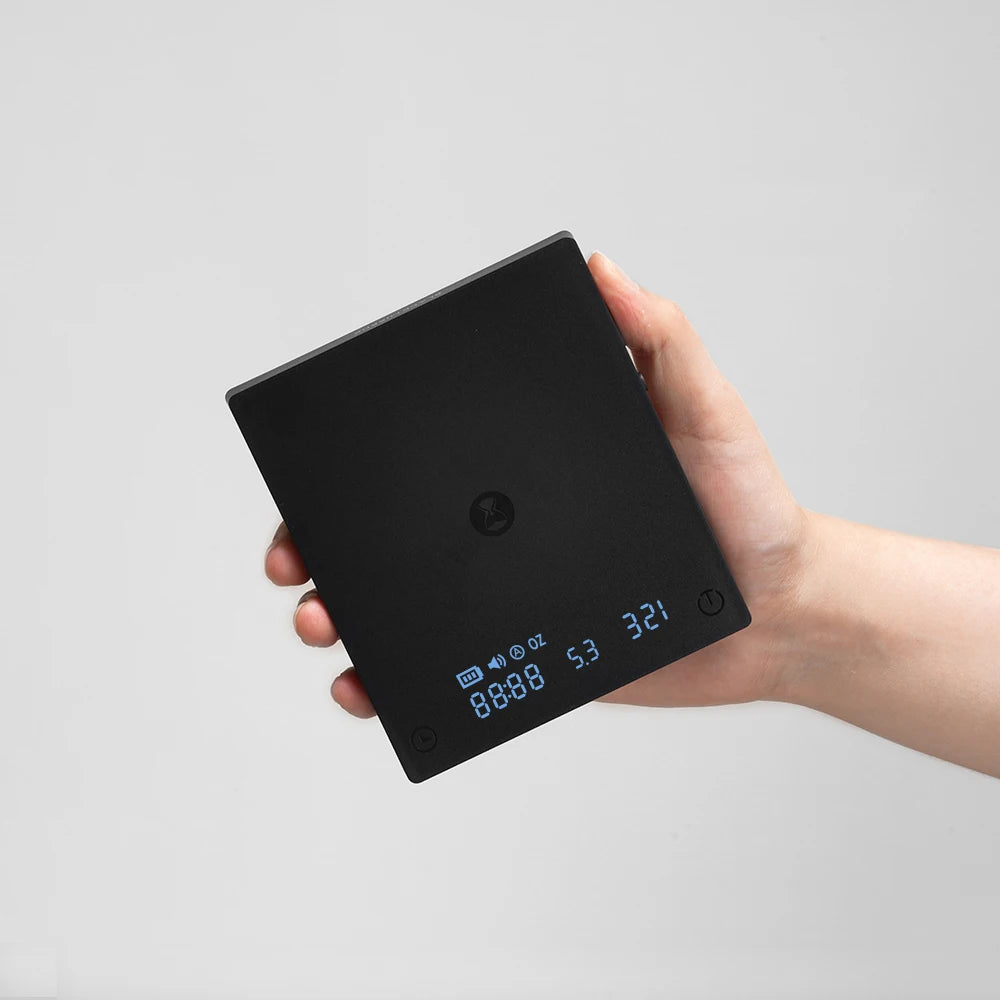 TIMEMORE Black Mirror MINI 0.1g Coffee Scale Espresso And Measurement Flow Rate LED Screen Barista Scales Kitchen
