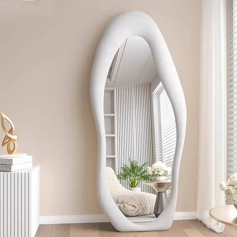 Oval Bed Room Mirrors Full Body Standing Nordic Design Luxury Mirrors Full Body Living Room Espejos Decorativos Room Decoration