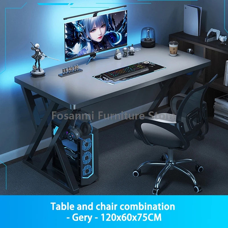 Compact Office Desk and Chair Set Computer Ergonomic Mesh Chair Table for Gaming Writing Modern Home Furniture Desks Chairs Sets