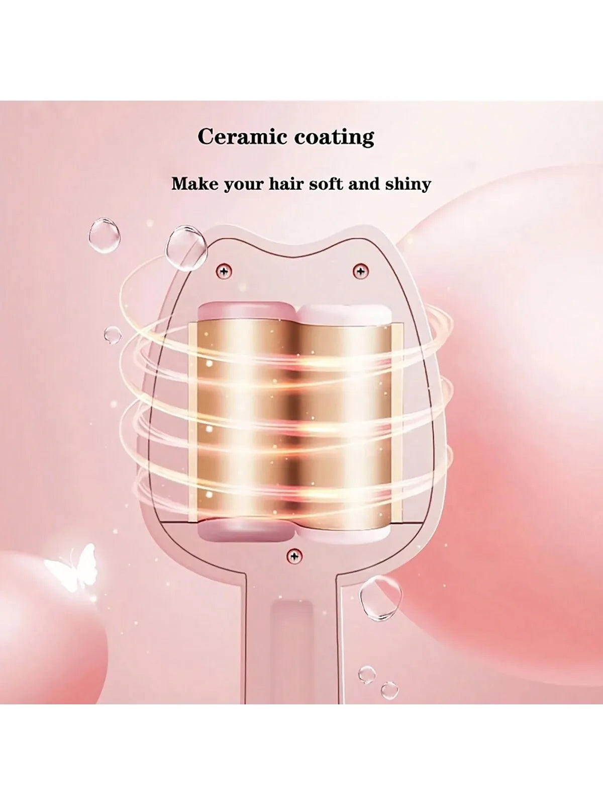 32mm Hair Curler Ceramic Curling Iron Big Wave Deep Wavy Splint Egg Rolls Electric Fast Automatic Hair Plate Styling Tools