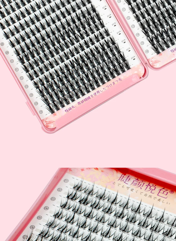 MIZ BARN 32 Rows Eyeslashes Extension Personal EyeLash Professional Makeup Individual Cluster Grafting Wholesale False Eyelashes