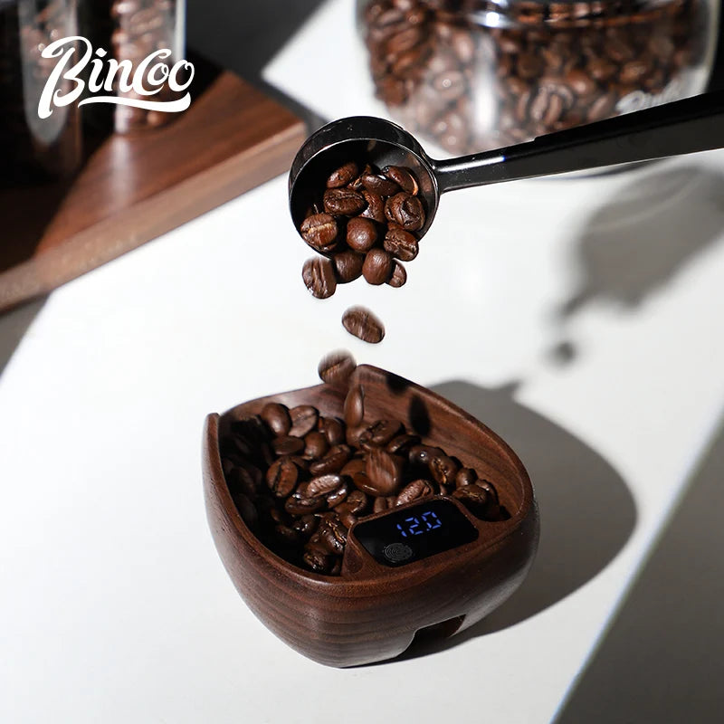 Bincoo Intelligent Electronic Scale Kitchen Scale Professional Coffee Scale Portable Bean Tray Precise Weight Rechargeable
