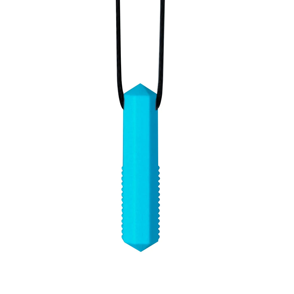 1pcs Silicone Teether Kids Chew Necklace Sensory Chewy Pendant Oral Motor Toys Therapy Tools for Autism ADHD chidren's goods