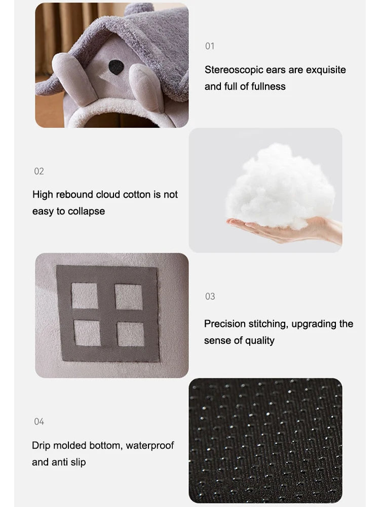 Foldable Dog House Kennel Bed Mat For Small Medium Dogs Cats Winter Warm Cat Bed Nest Pet Products Basket Pets Puppy Cave Sofa