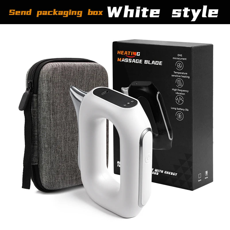 EMS Electric Fascia Scraper Micro Current Compression Muscle Vibration Relaxation Massager Body Lifting Scraper Massage Knife